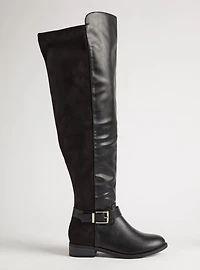 Clean Side Buckle Over The Knee Boot (WW)