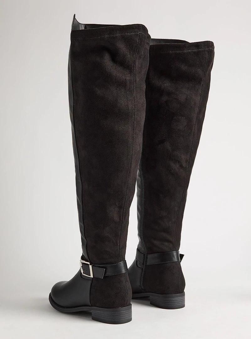 Clean Side Buckle Over The Knee Boot (WW)