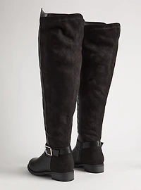 Clean Side Buckle Over The Knee Boot (WW)