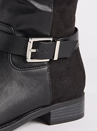 Clean Side Buckle Over The Knee Boot (WW)