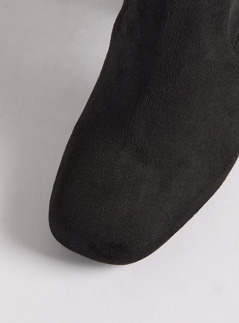 Laceup Embellished Heeled Over-The-Knee Boot (WW)