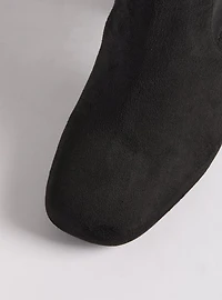 Laceup Embellished Heeled Over-The-Knee Boot (WW)