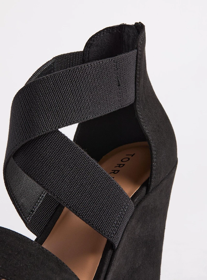 Stretch Cross Band Platform Wedge (WW)