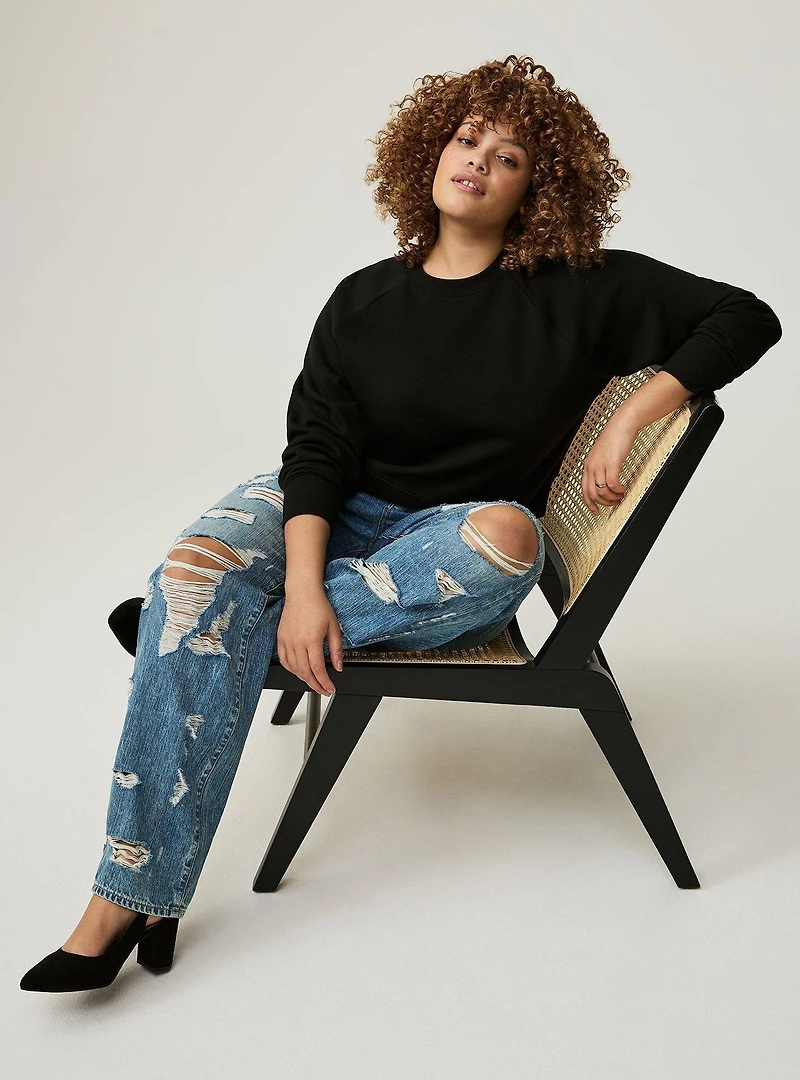 Cropped Crew Sweatshirt