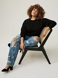 Cropped Crew Sweatshirt