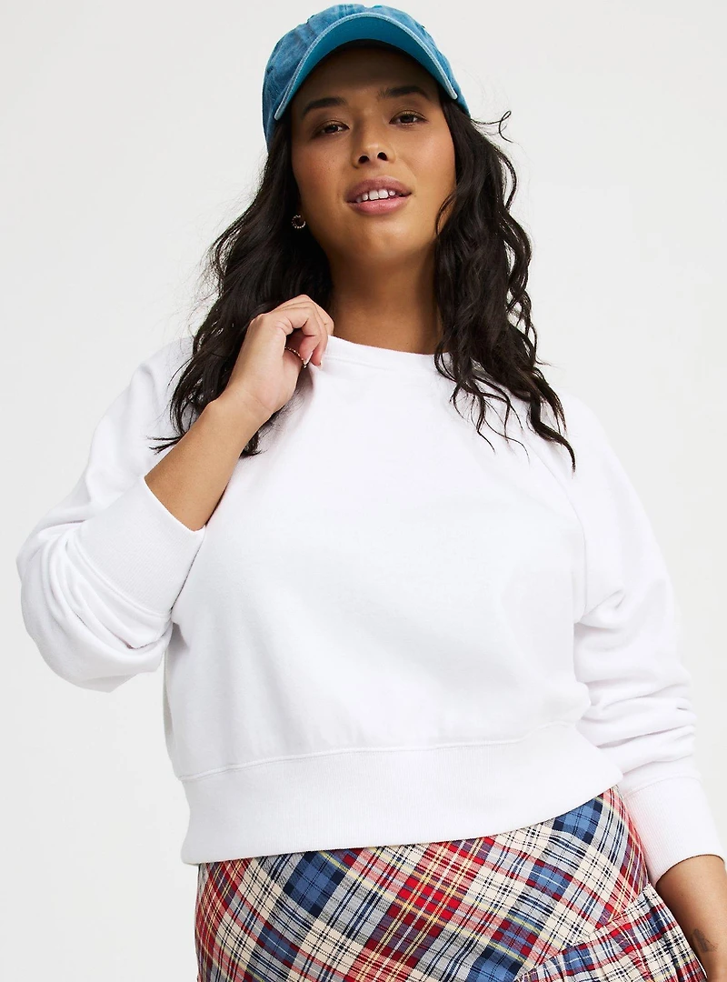 Cropped Crew Sweatshirt