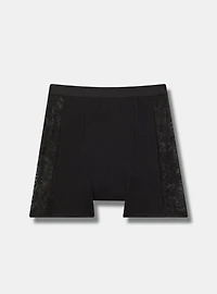 Leakproof Cotton And Lace High Rise Shortie Panty