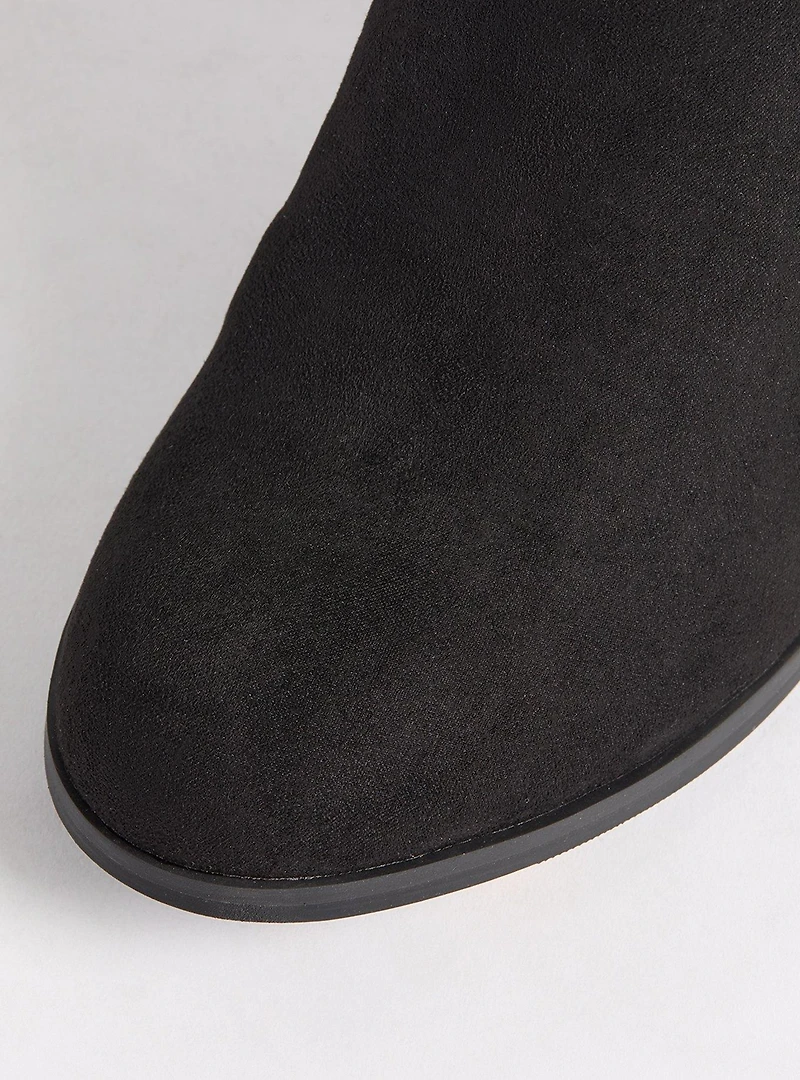 Double Strap Side Buckle Ankle Bootie (WW
