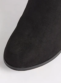 Double Strap Side Buckle Ankle Bootie (WW