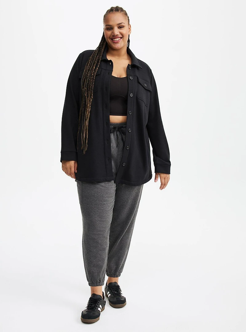 Brushed Fleece Active Shacket