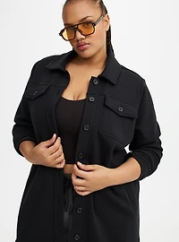 Brushed Fleece Active Shacket