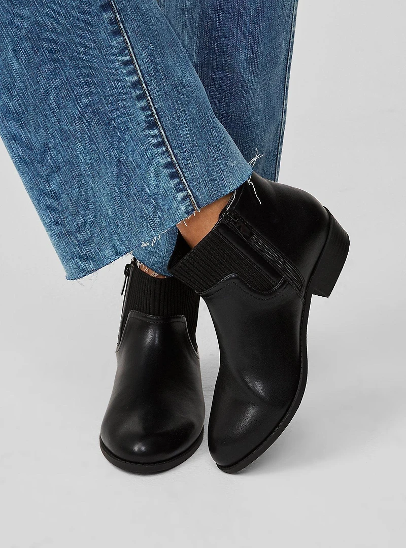 Textured Cuff Bootie (WW