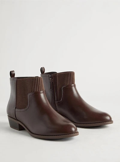 Textured Cuff Bootie (WW)