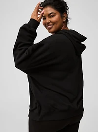 Drop Shoulder Rhinestone Hoodie
