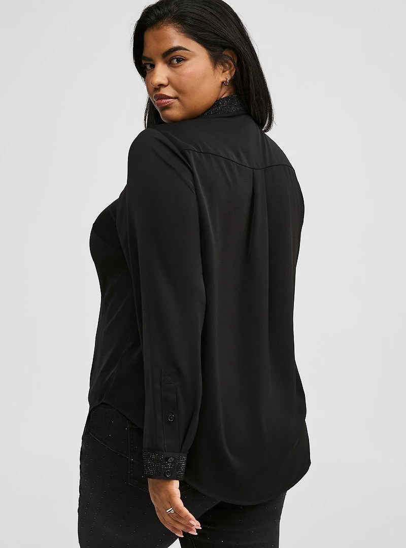 Lizzie Long Sleeve Embellished Shirt