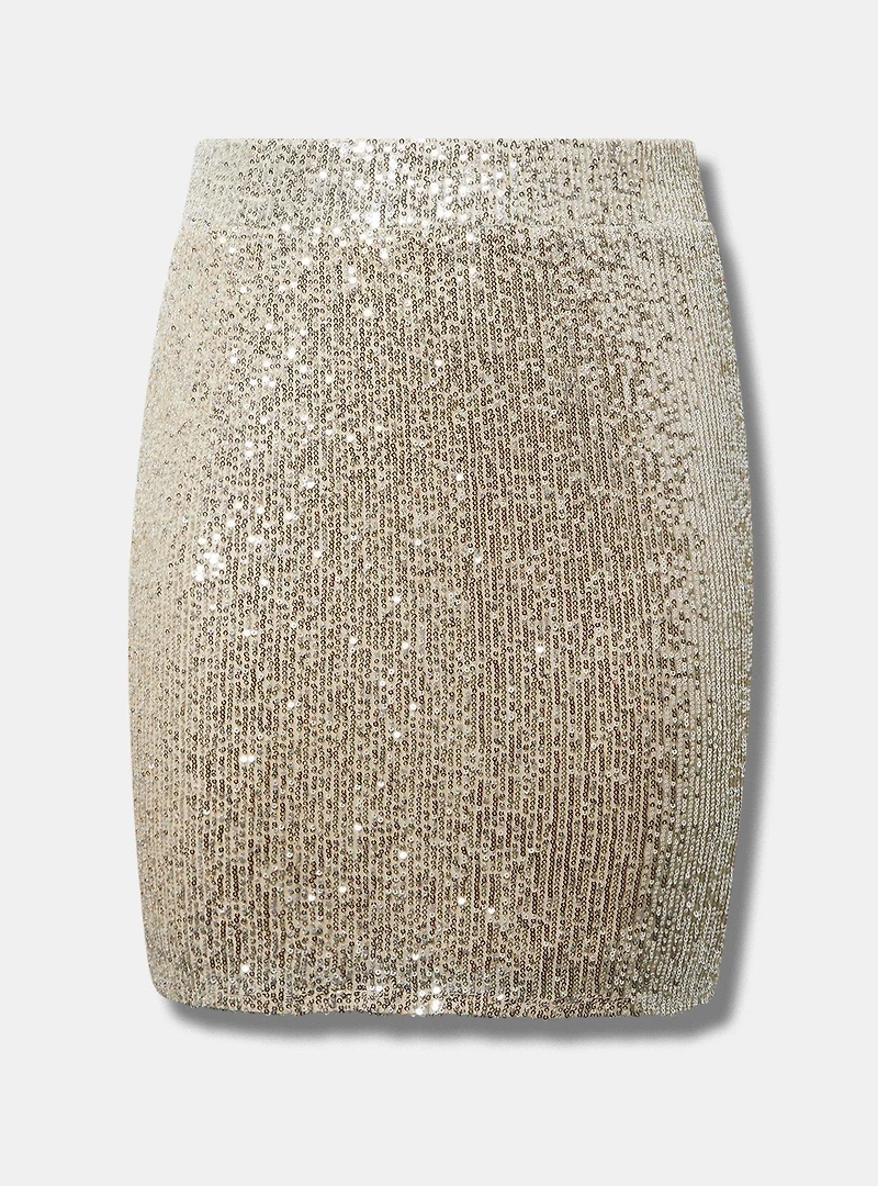 Sequin Mini Skirt