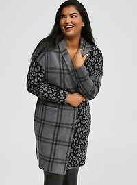 Luxe Cozy Jacquard Coatigan