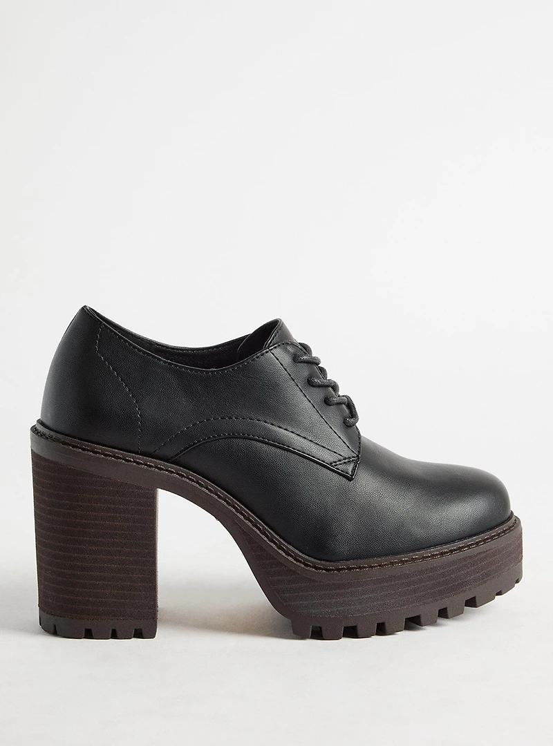 Lace-Up Heeled Oxford (WW)