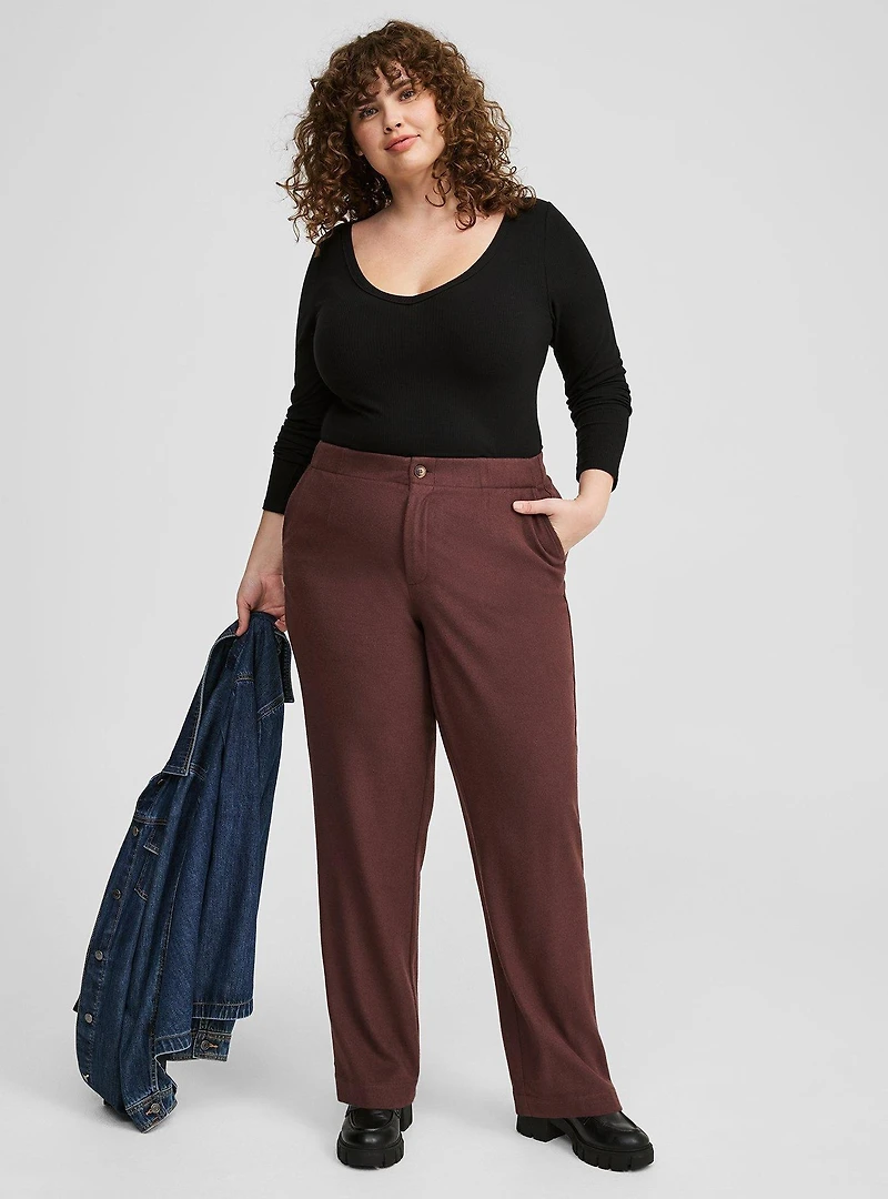 Ribbed V-Neck Top