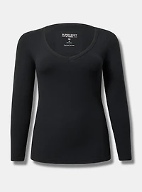 Ribbed V-Neck Top