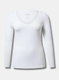 Ribbed V-Neck Top