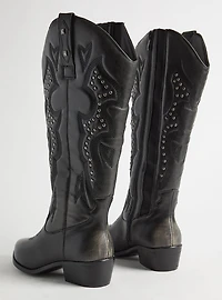 Studded Western Knee Boot (WW)