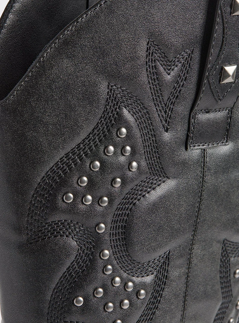 Studded Western Knee Boot (WW)