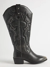 Studded Western Knee Boot (WW)