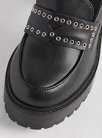 Platform Grommet Loafer (WW