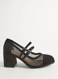 Mesh Mary-Jane Heel (WW)