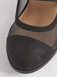 Mesh Mary-Jane Heel (WW)