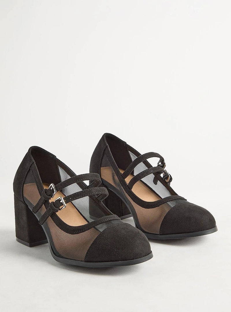 Mesh Mary-Jane Heel (WW)