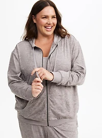 TRU Super Soft Performance Jersey Full Zip Active Hoodie