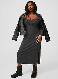 Column Tea Length Dress