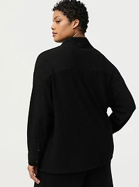 Waffle Oversized Lounge Shacket