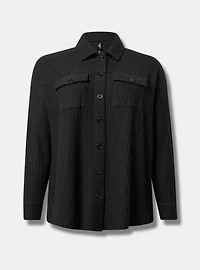 Waffle Oversized Lounge Shacket