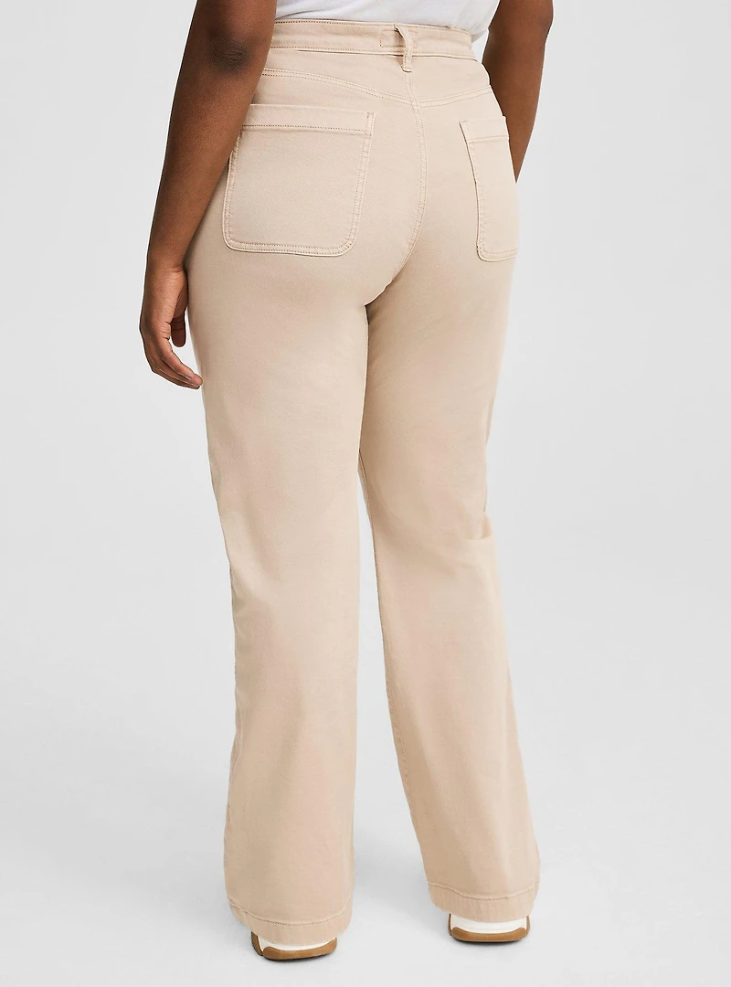 High-Rise Straight Utility Pant