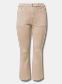 High-Rise Straight Utility Pant