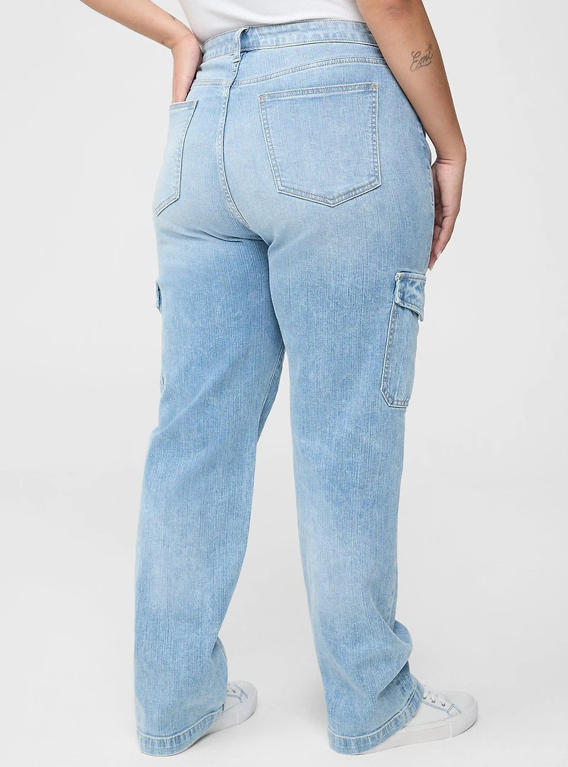 High-Rise Straight Cargo Jean