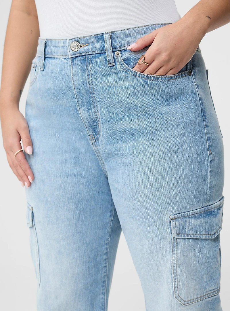 High-Rise Straight Cargo Jean