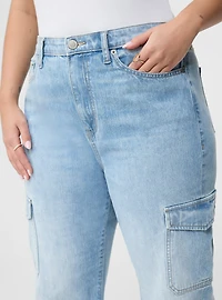High-Rise Straight Cargo Jean