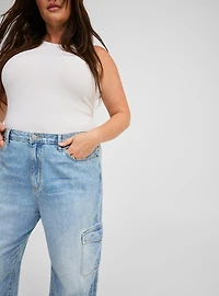 High-Rise Straight Cargo Jean