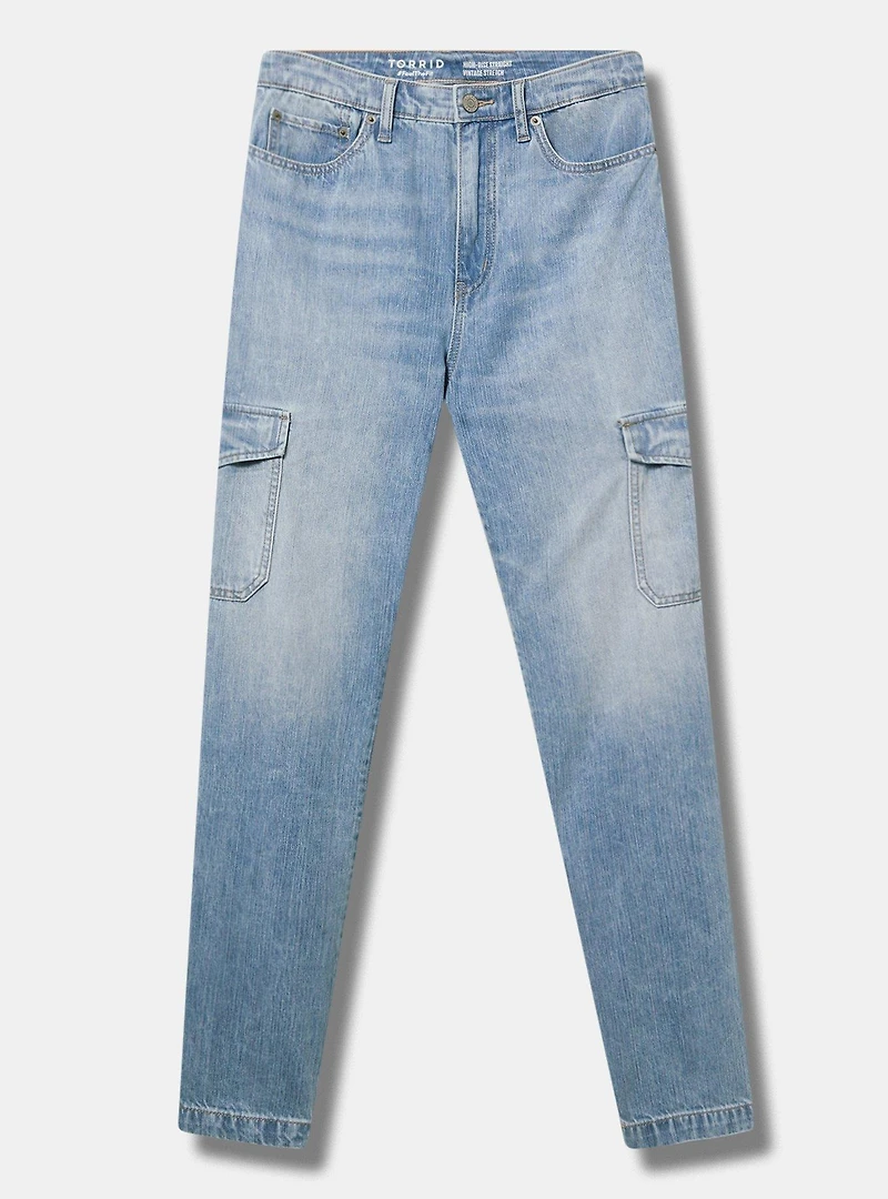 High-Rise Straight Cargo Jean