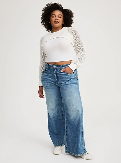 Baggy High-Rise Wide Leg Jean