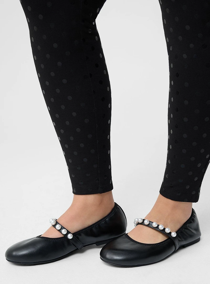 Pearl Strap Ballet Flat (WW