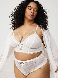 Diamante X Detail Mid-Rise G-String Panty