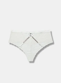 Diamante X Detail Mid-Rise G-String Panty