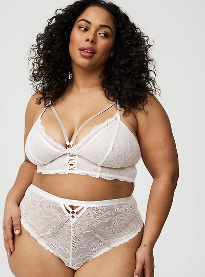 Diamante X Detail Mid-Rise G-String Panty