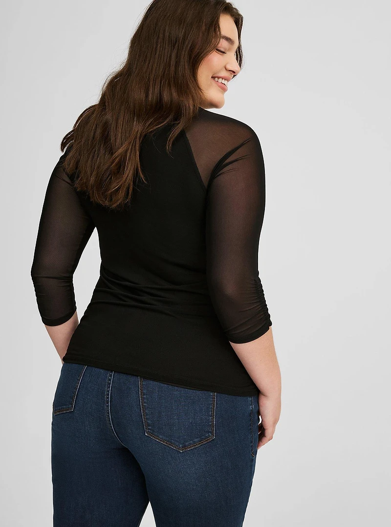 Mesh Sweetheart Corset Top