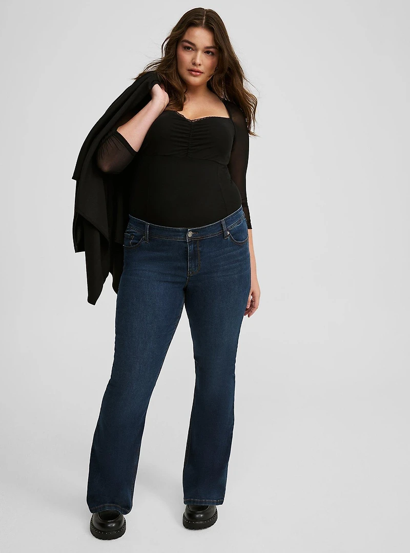 Mesh Sweetheart Corset Top